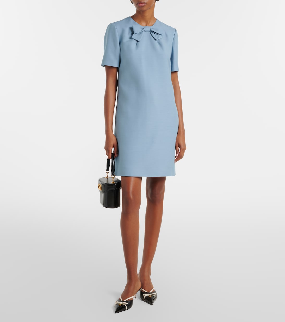 Crepe Couture bow-detail minidress | Valentino