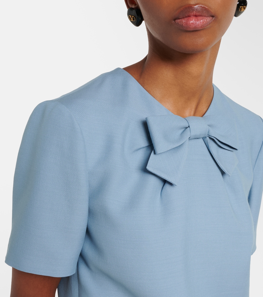 Crepe Couture bow-detail minidress | Valentino