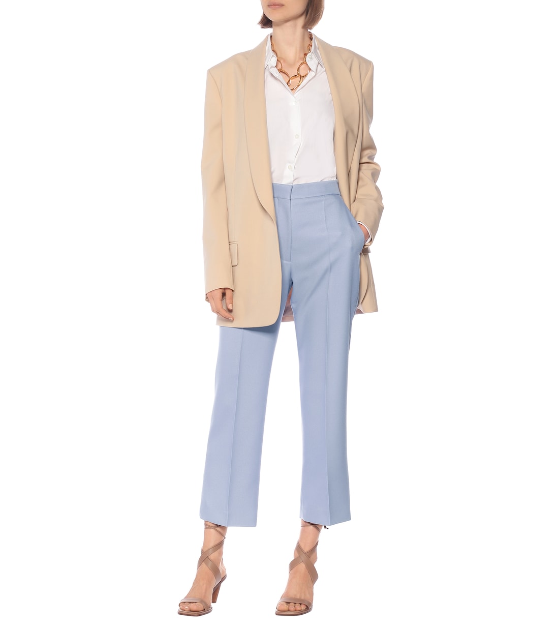 High-rise straight-leg pants | Stella McCartney