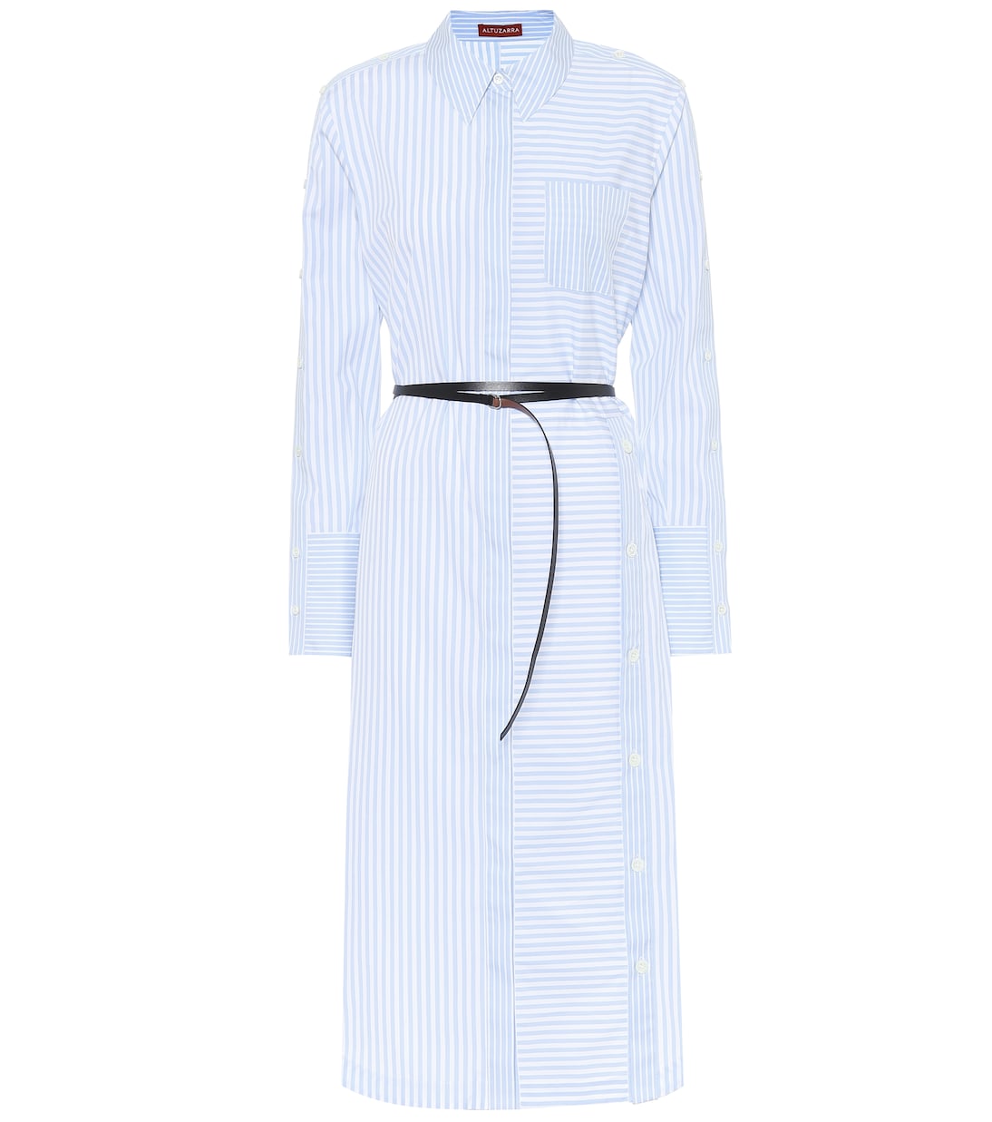 Abito chemisier Aster a righe in cotone | Altuzarra