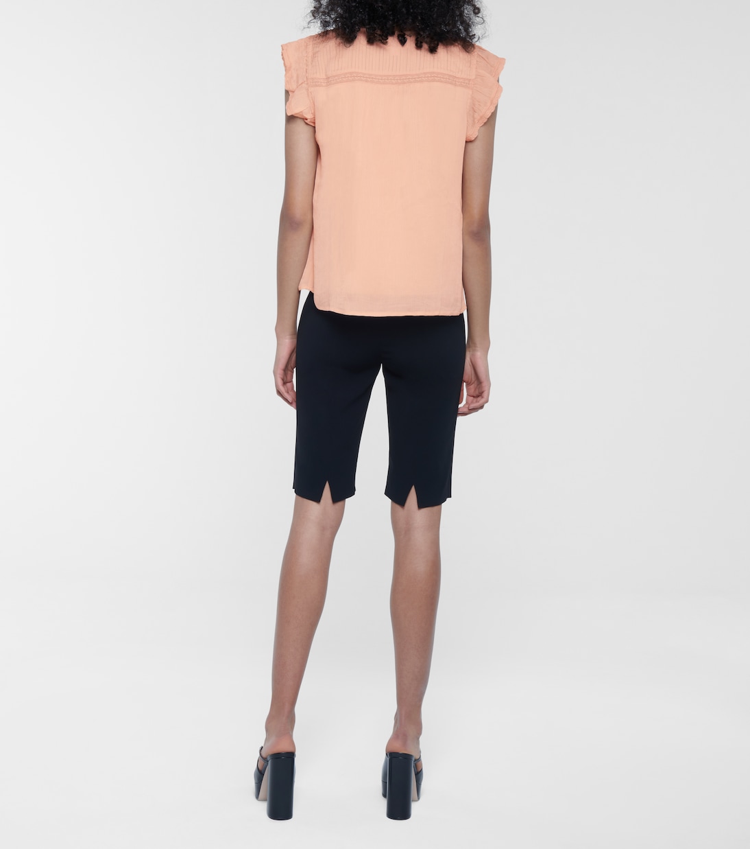 Isabelle lace-trimmed blouse | Velvet