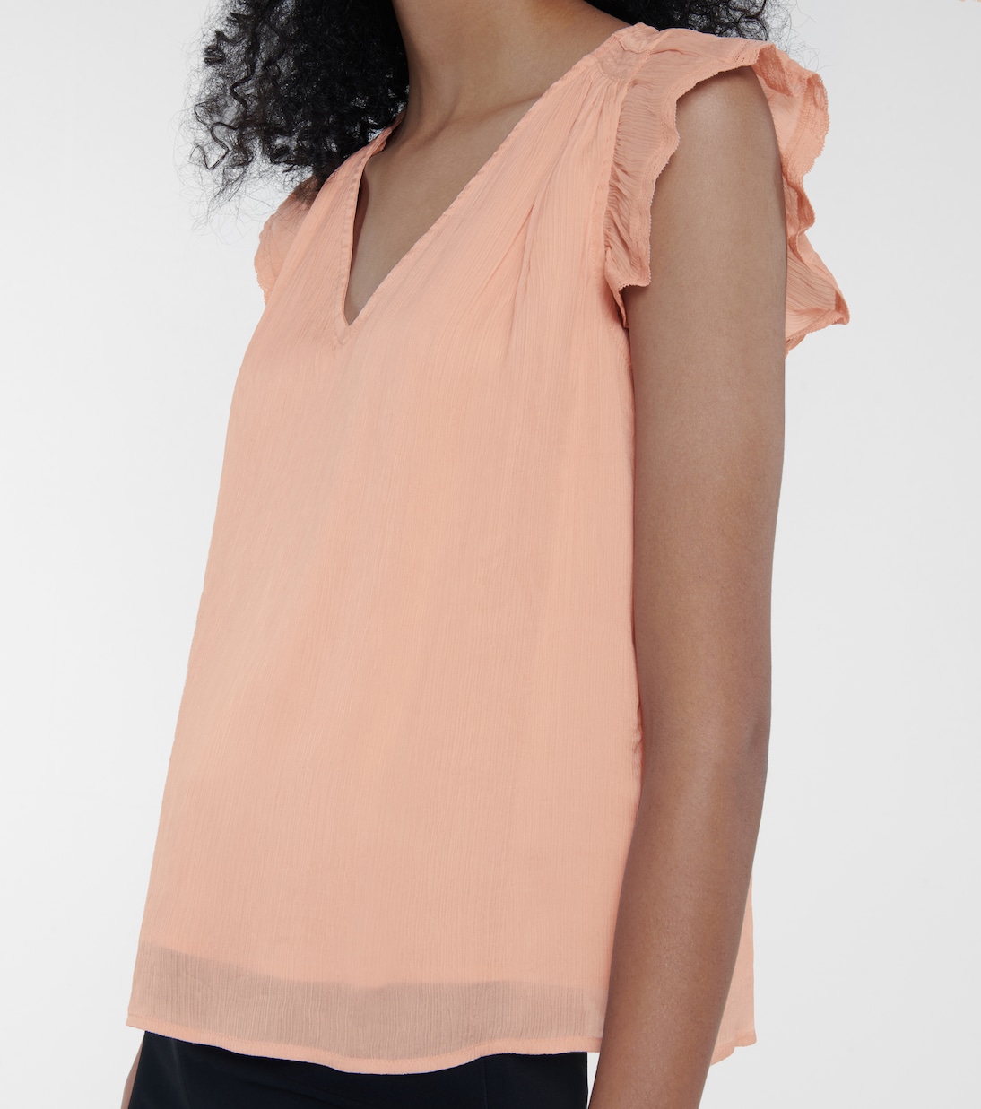 Isabelle lace-trimmed blouse | Velvet