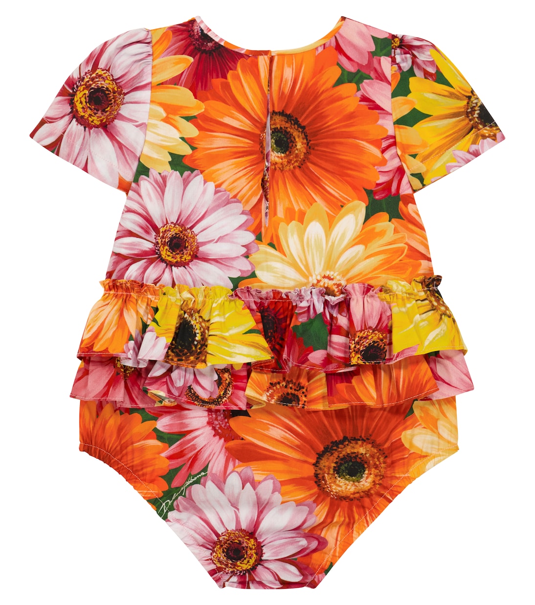 Baby Body aus Baumwollpopeline | Dolce&Gabbana Kids