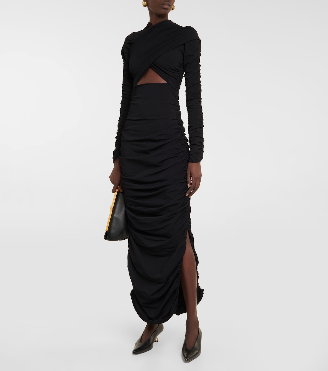 Abito lungo Vienna in jersey con cut-out | Khaite