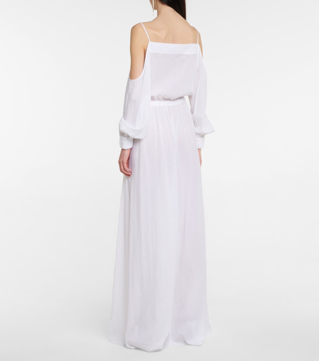 Button-down cotton maxi dress | Balmain