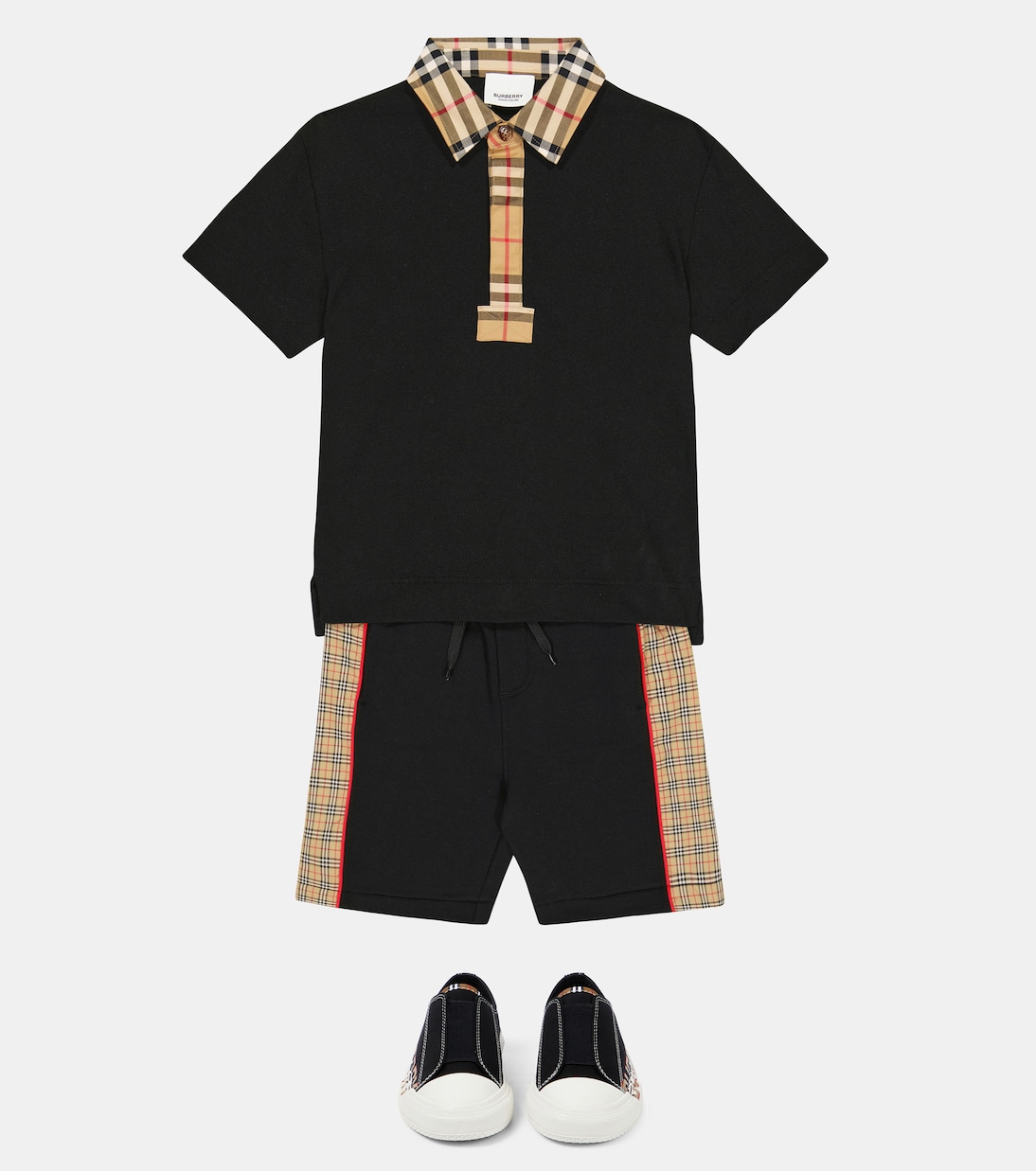 Vintage Check cotton polo shirt | Burberry Kids