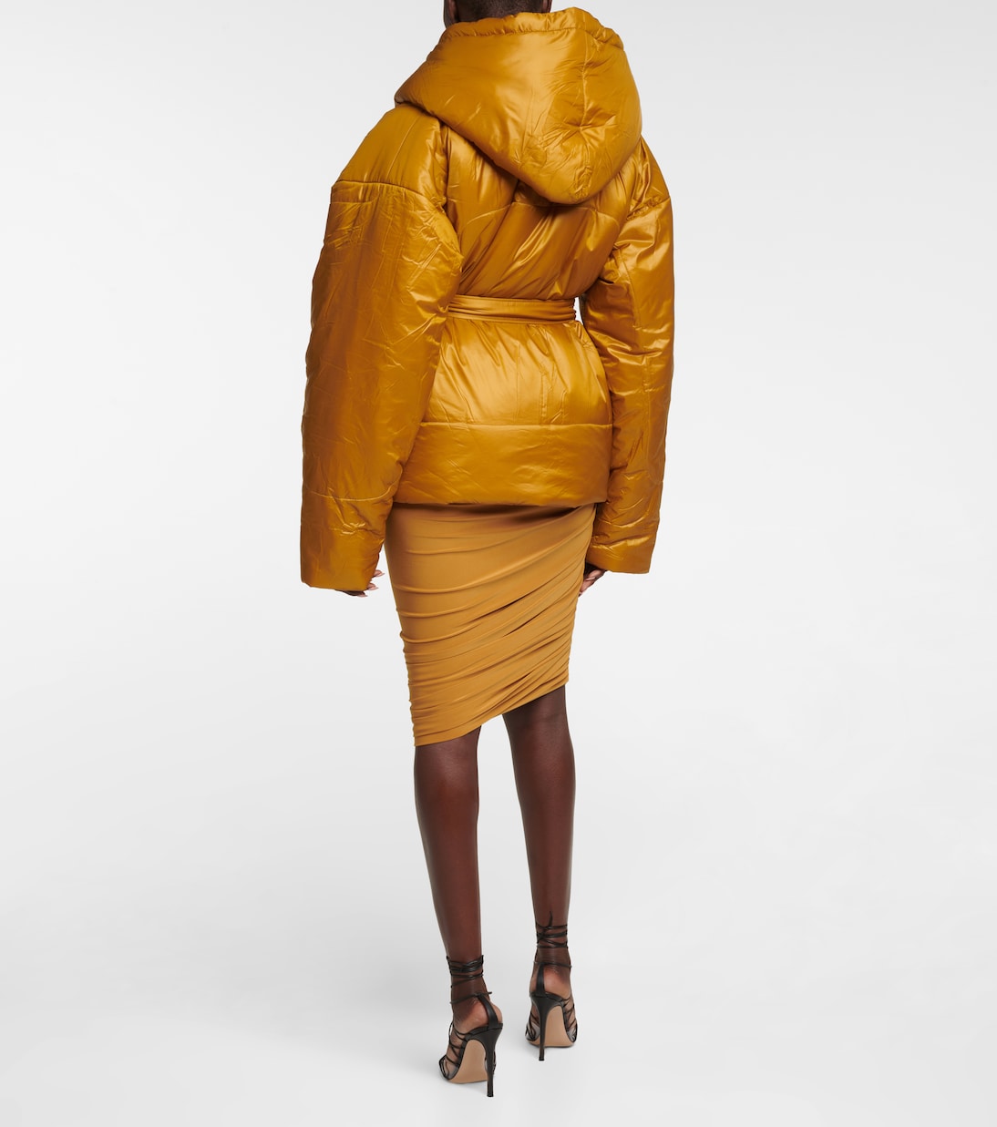Sleeping Bag hooded puffer coat | Norma Kamali