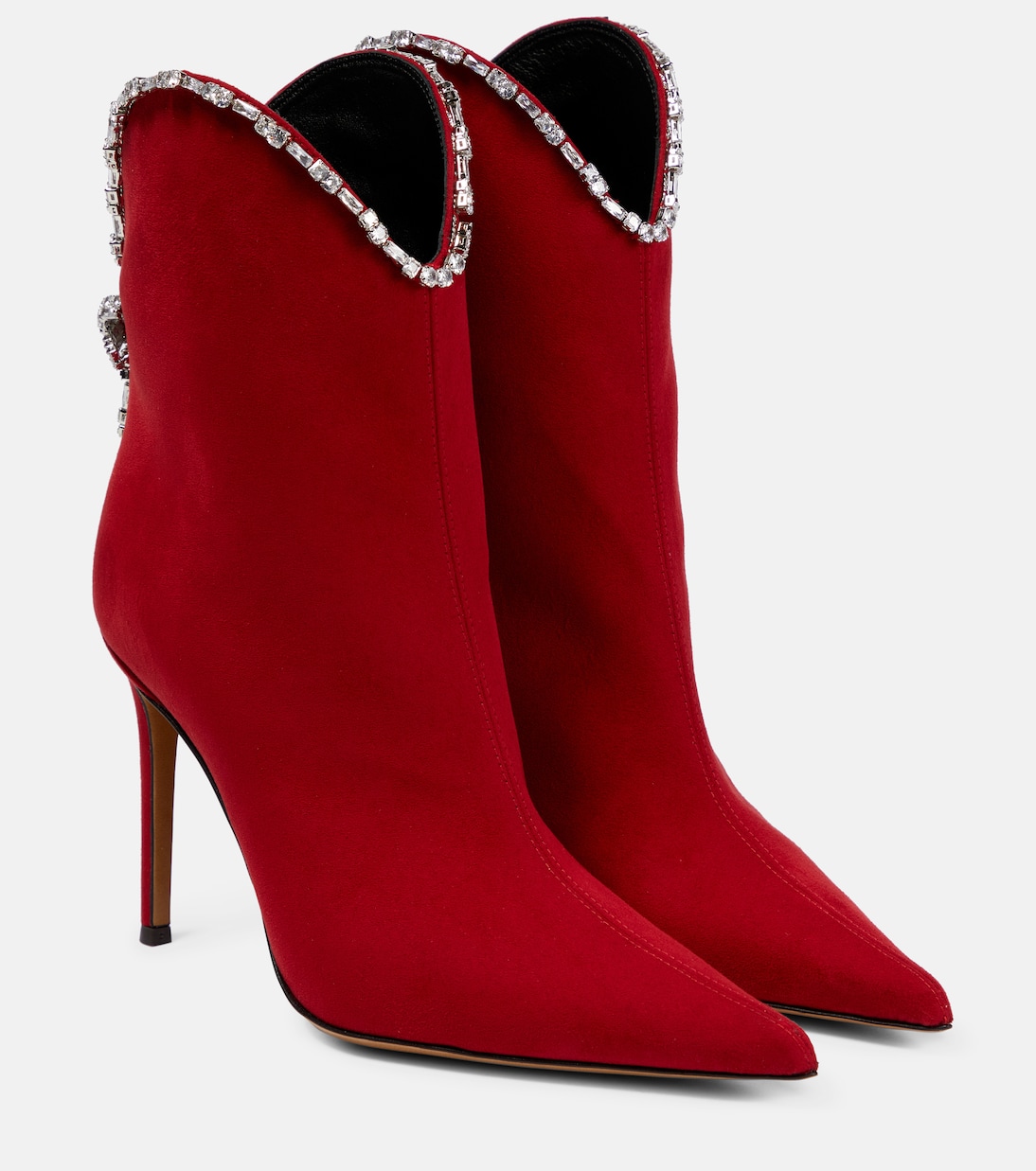 Embellished suede ankle boots | Alexandre Vauthier