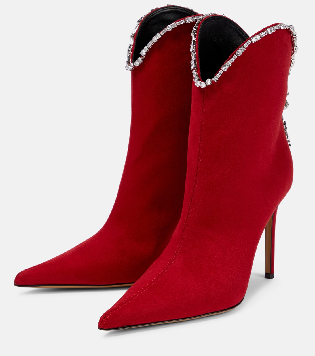 Embellished suede ankle boots | Alexandre Vauthier