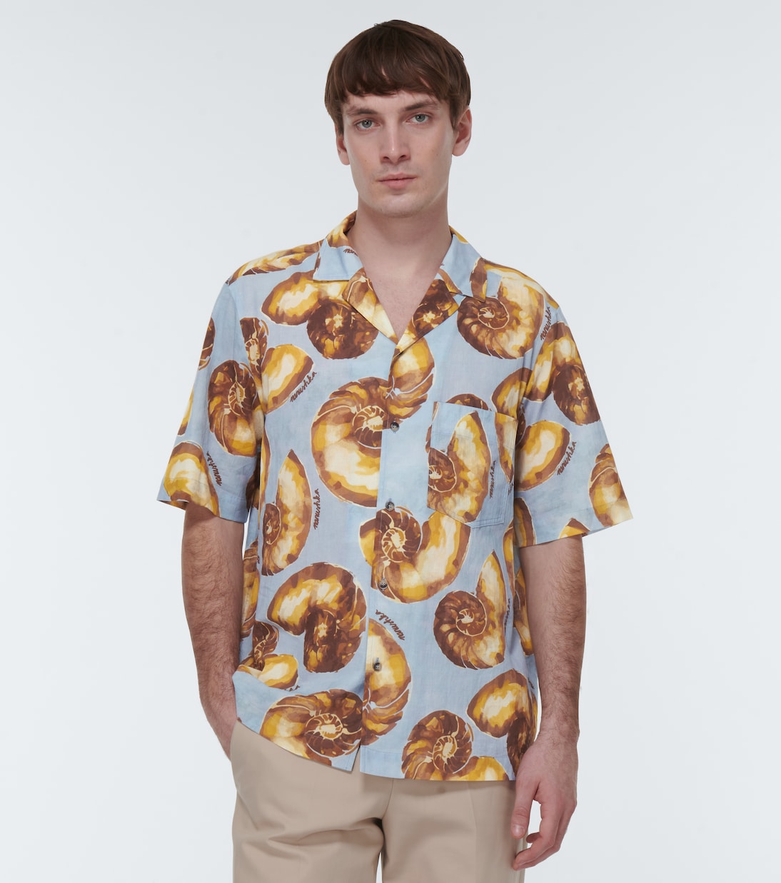 Camisa bowling de algodón | Nanushka