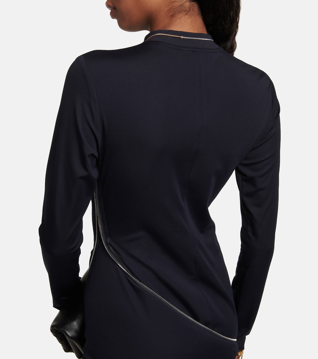Miniabito in jersey con zip | JW Anderson