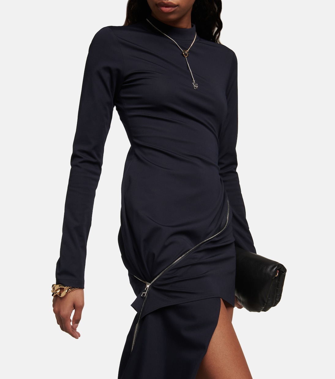 Miniabito in jersey con zip | JW Anderson