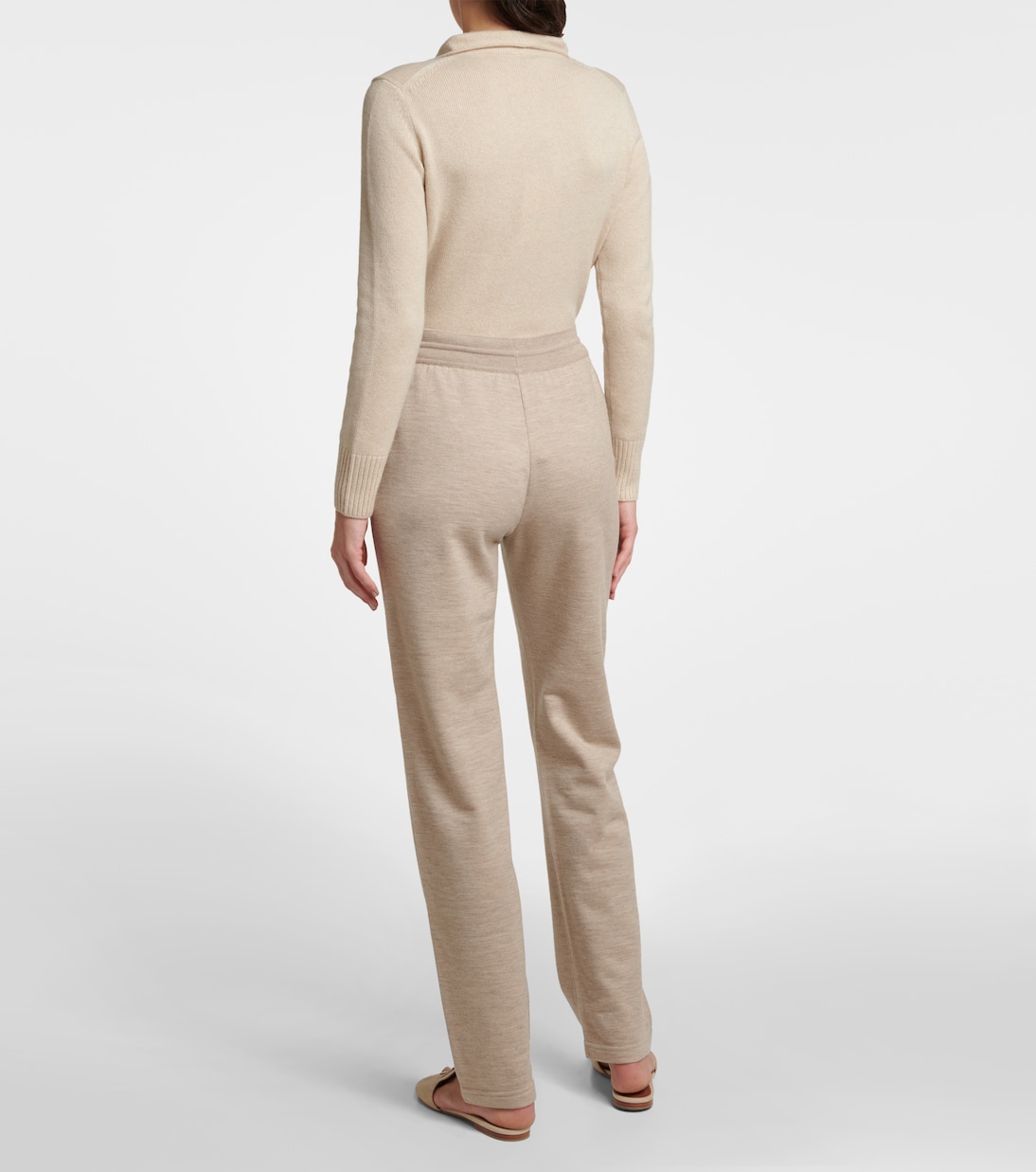 Pantaloni Larghi in Cashmere Loro Piana per Giovani Stilisti