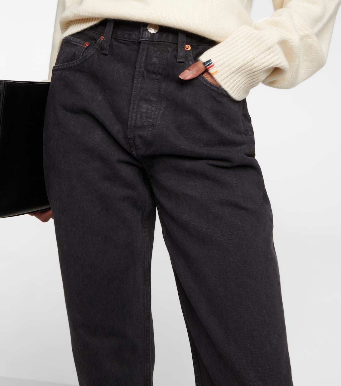Jeans regular 70s a vita alta | Re/Done