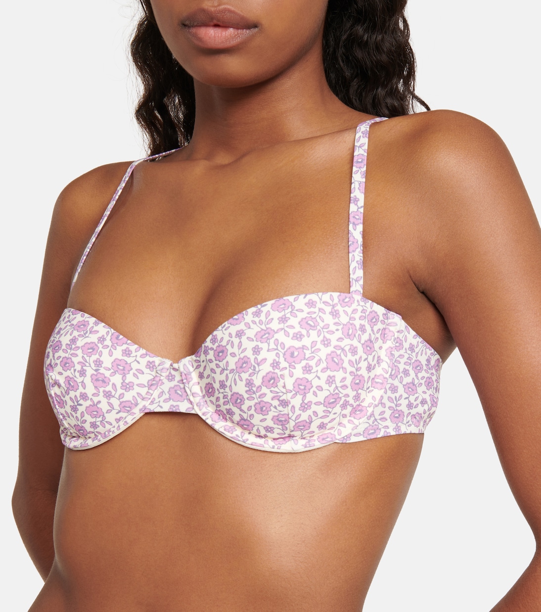 Floral bikini top | Tory Burch
