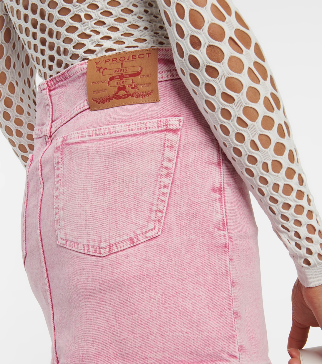 Minifalda en denim con cinturón | Y/Project
