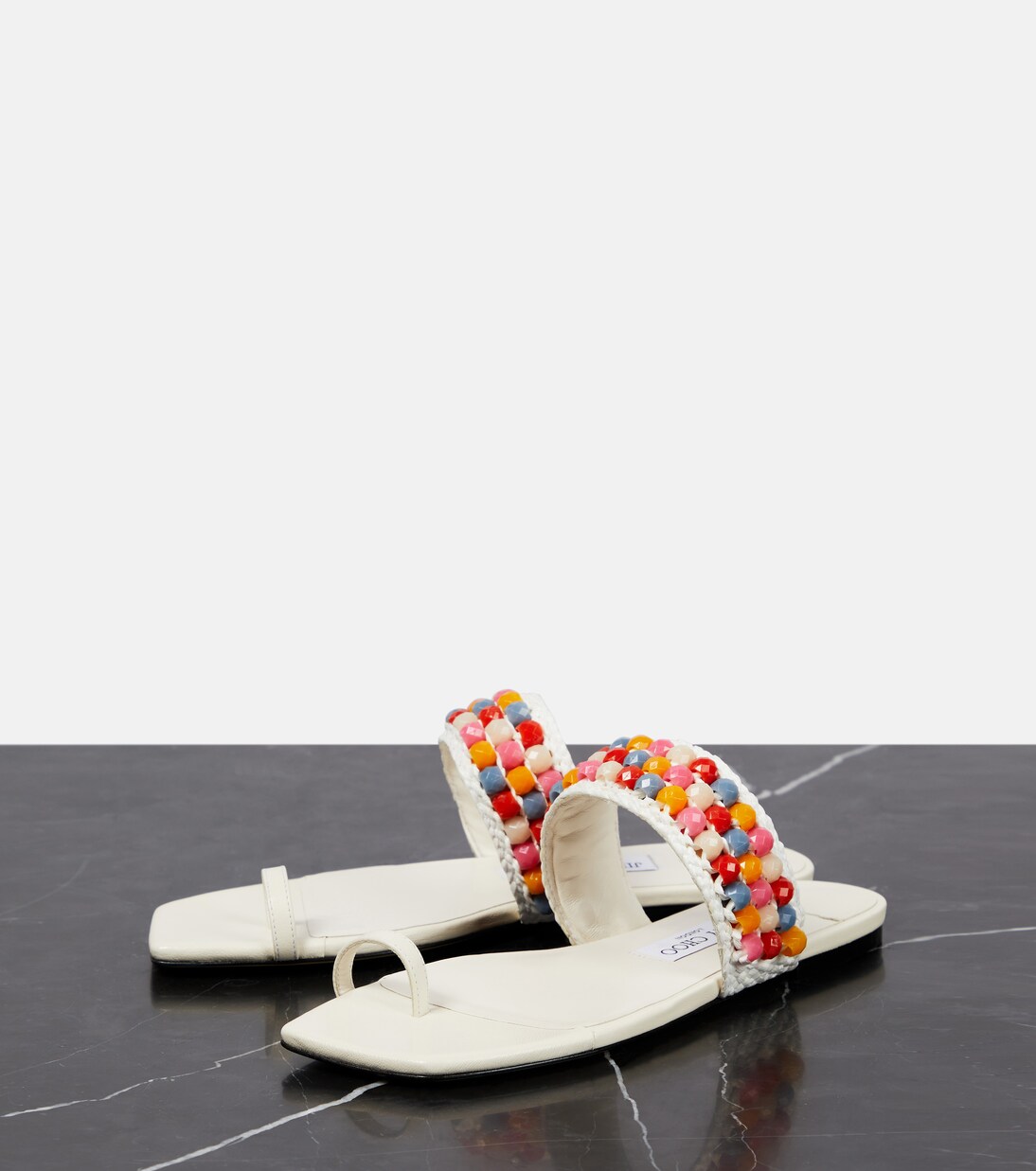 Sandalen Amoure Flat aus Raffiabast | Jimmy Choo