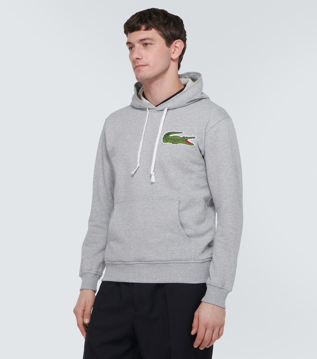 x Lacoste - Felpa in cotone con cappuccio | Comme des Garçons Shirt