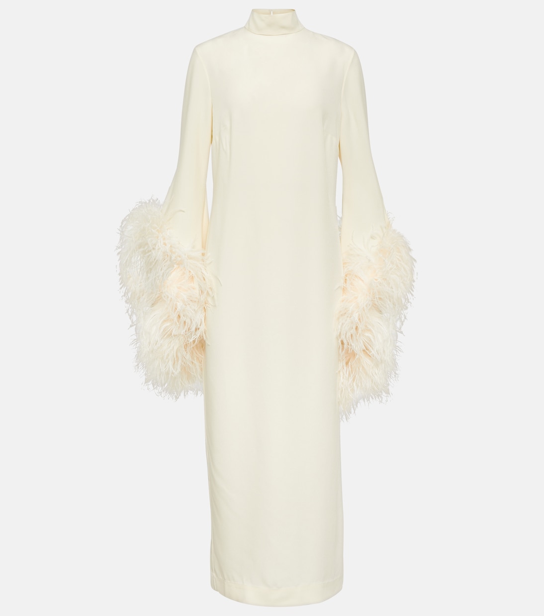 Vestido Midium con Plumas de Marmo Del Rio para Jóvenes Modernos
