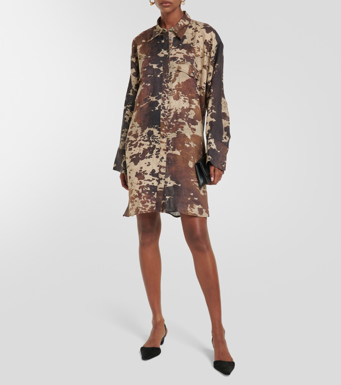 Miniabito in lino con stampa | Acne Studios