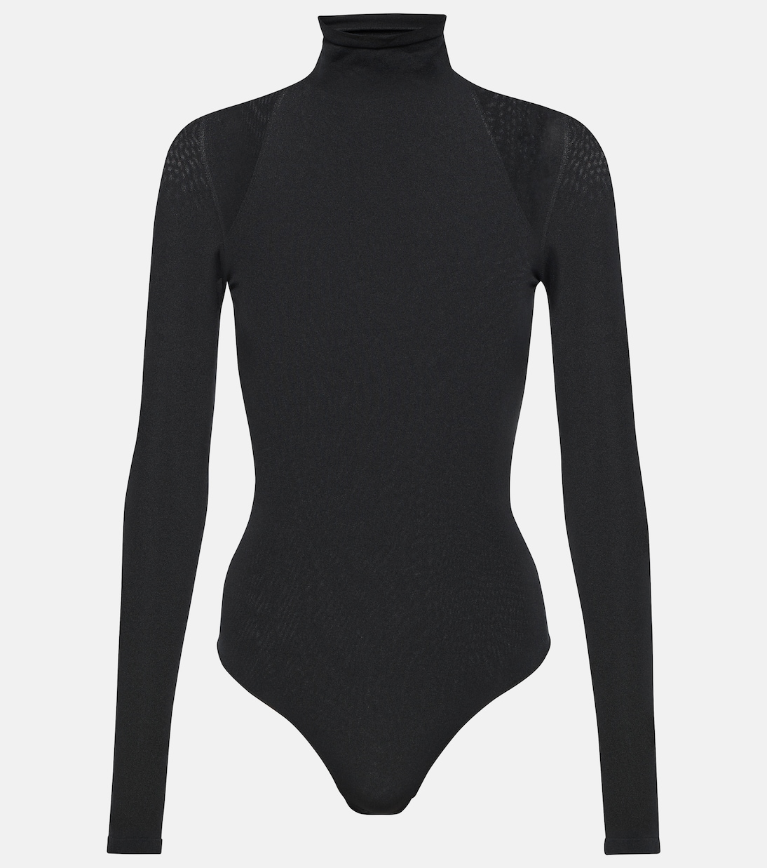 Bodysuit ajustable de cuello alto en tejido jersey estilo Alaïa para jóvenes