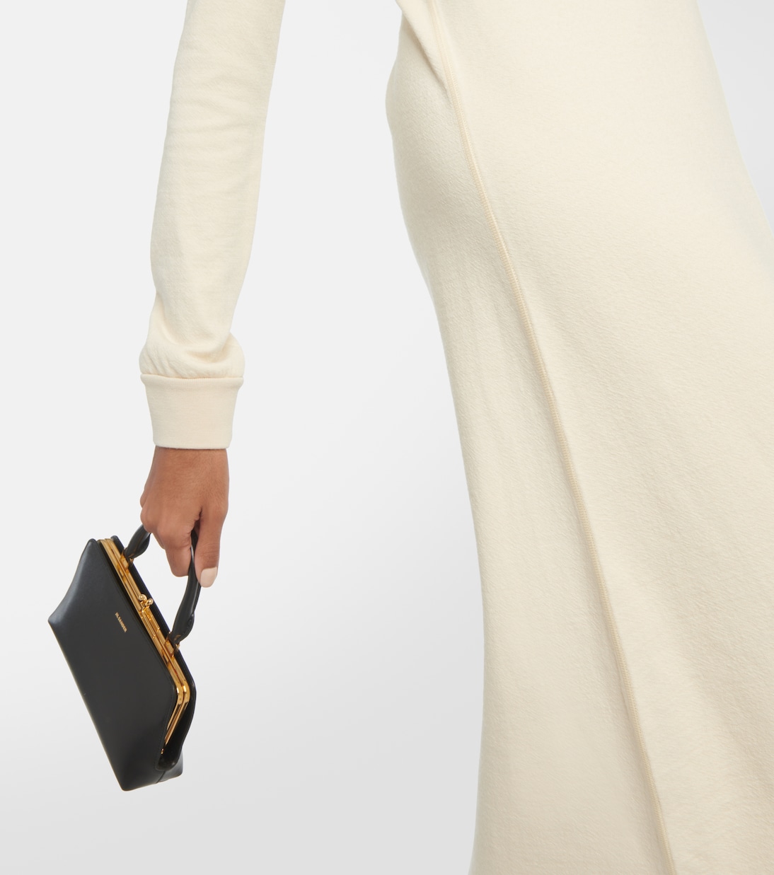 Robe midi en laine et coton | Jil Sander