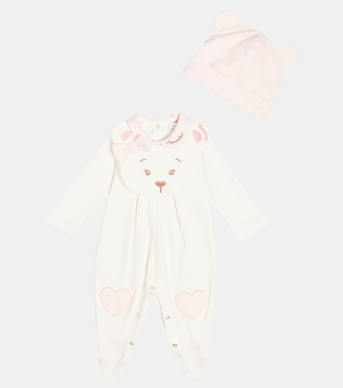 Bebé - set de body, babero y gorro de algodón | Monnalisa