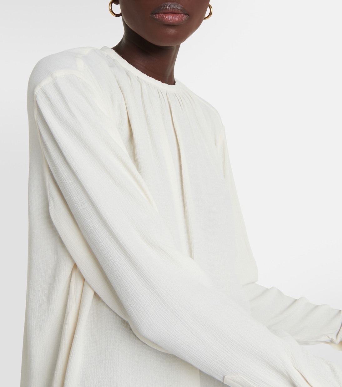 Blusa in crêpe arricciato | Toteme