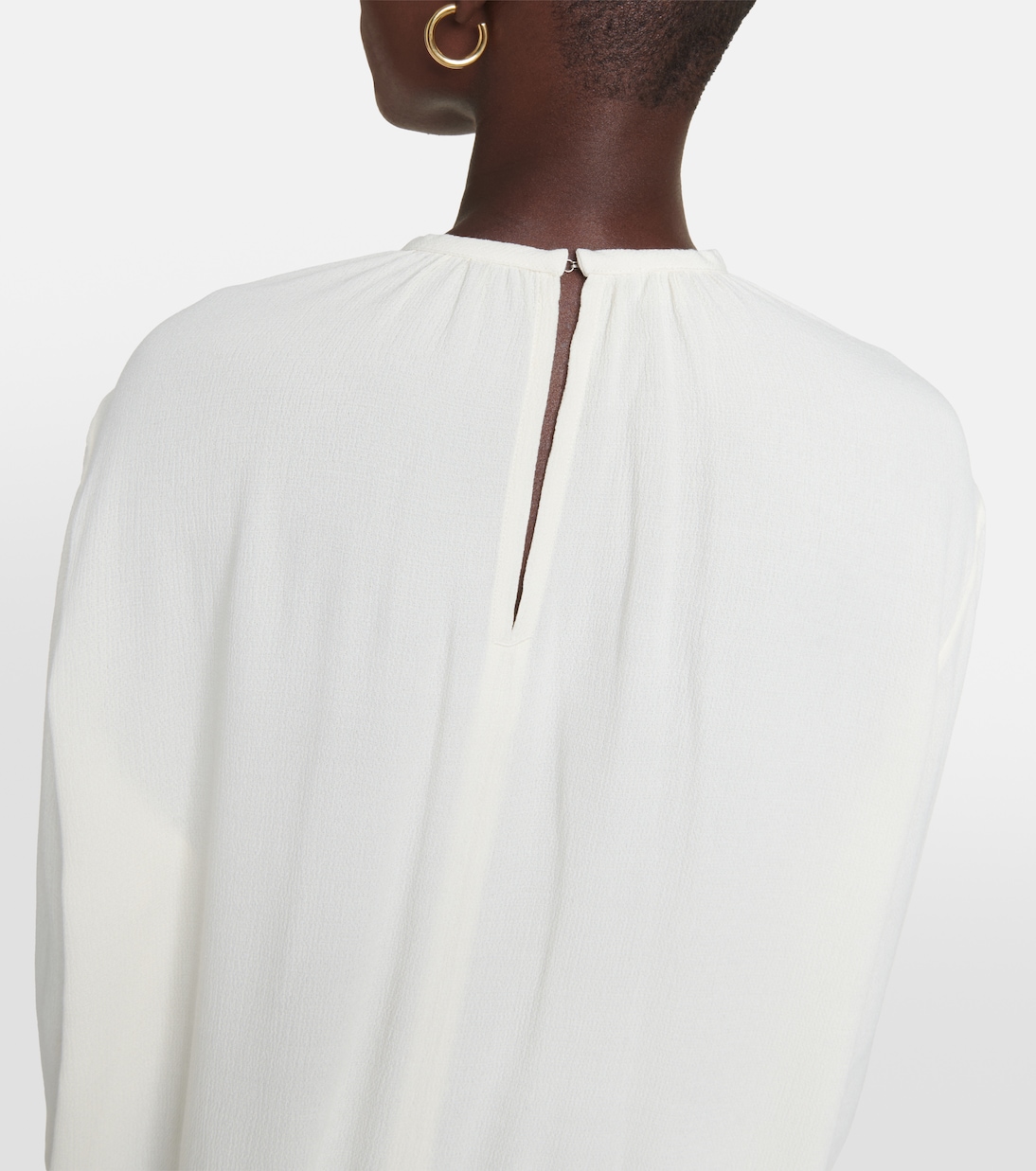 Blusa in crêpe arricciato | Toteme