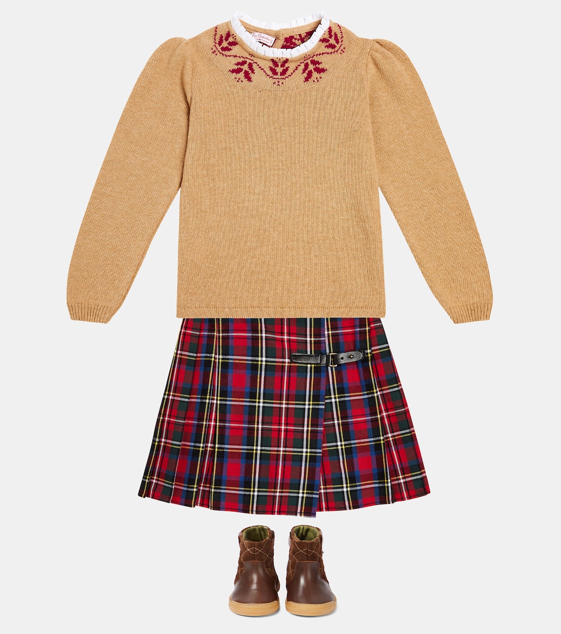Zola checked cotton skirt | La Coqueta
