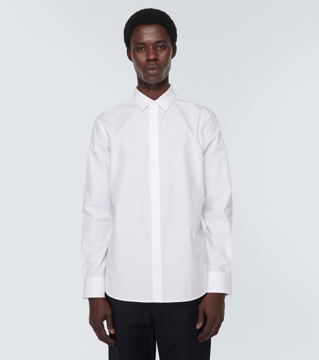 Camisa Rockstud Untitled de popelín de algodón | Valentino