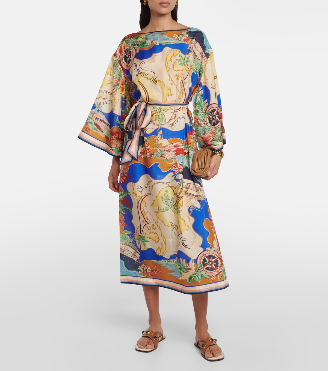 Alight printed silk midi dress | Zimmermann