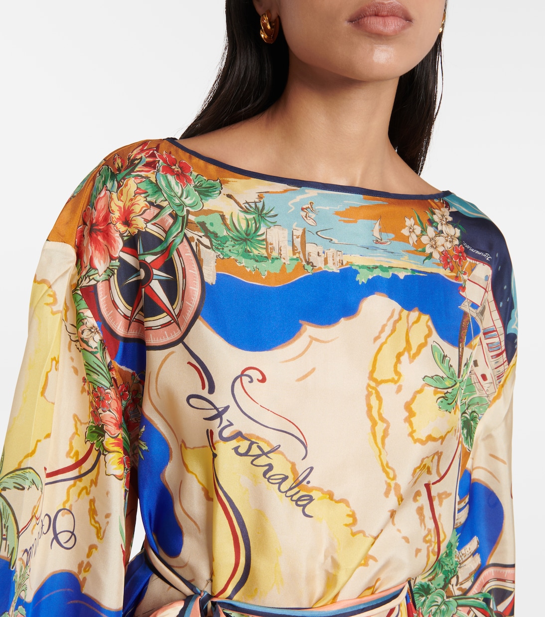 Alight printed silk midi dress | Zimmermann