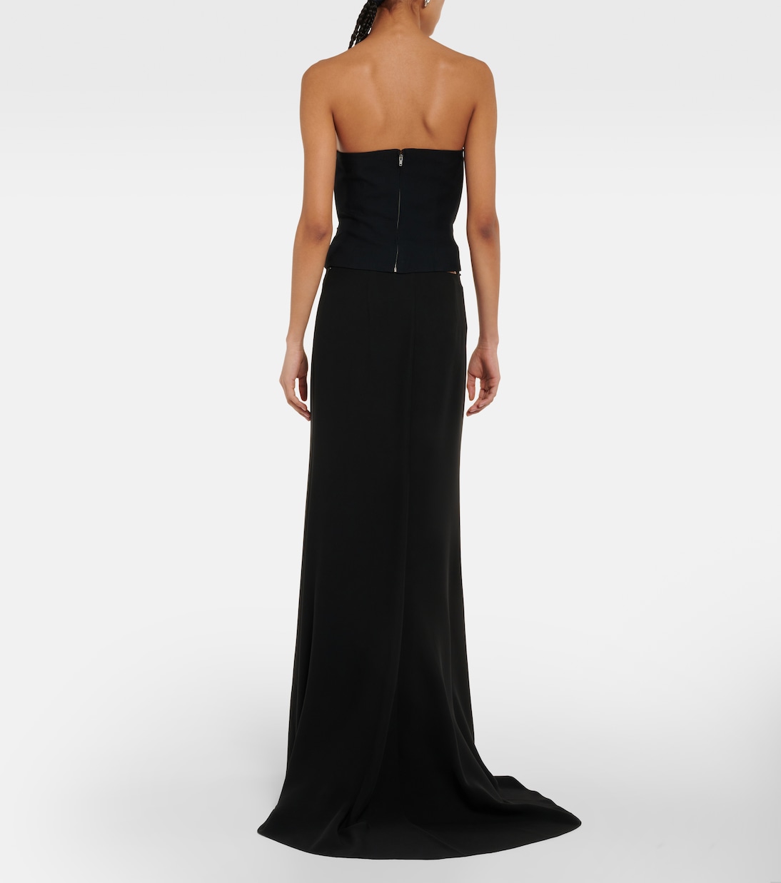 Verziertes Top aus Wolle und Seide | Roland Mouret