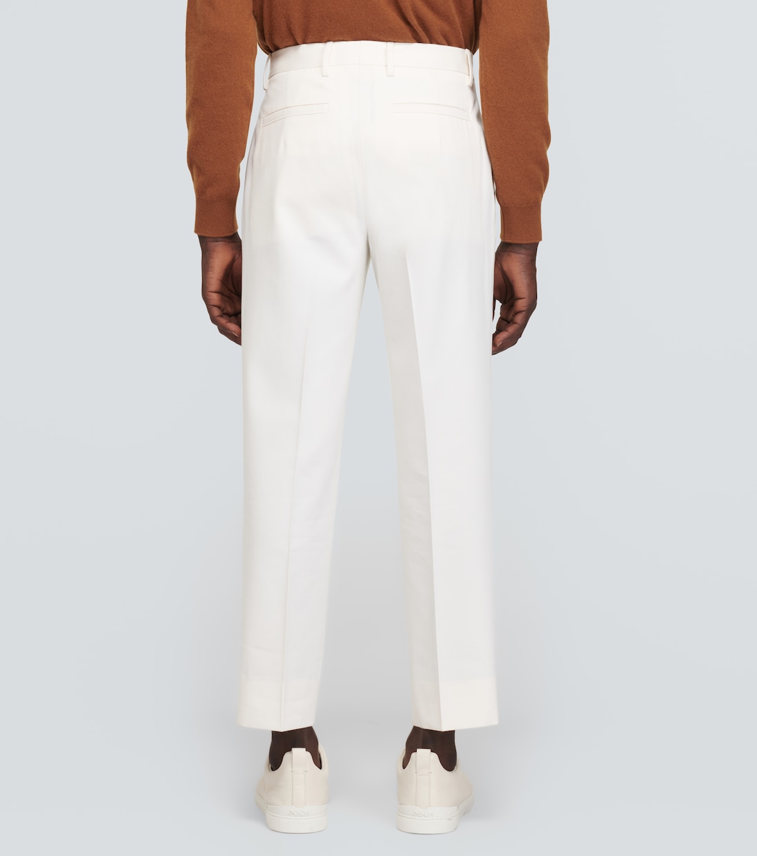 Pantaloni regular in cotone e lana | Zegna