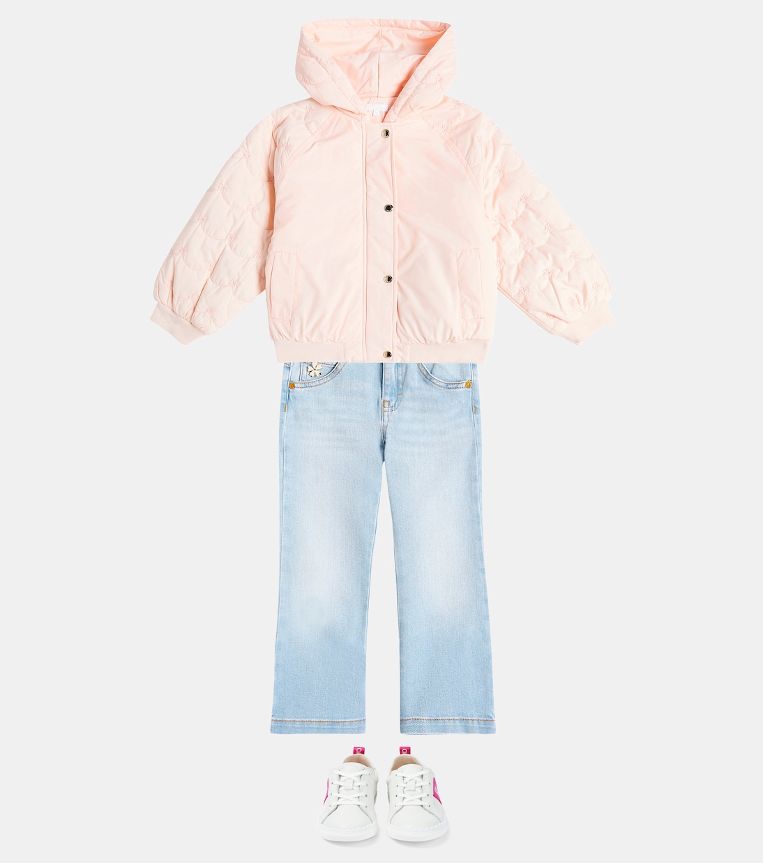 Giacca imbottita con ricamo | Chloé Kids