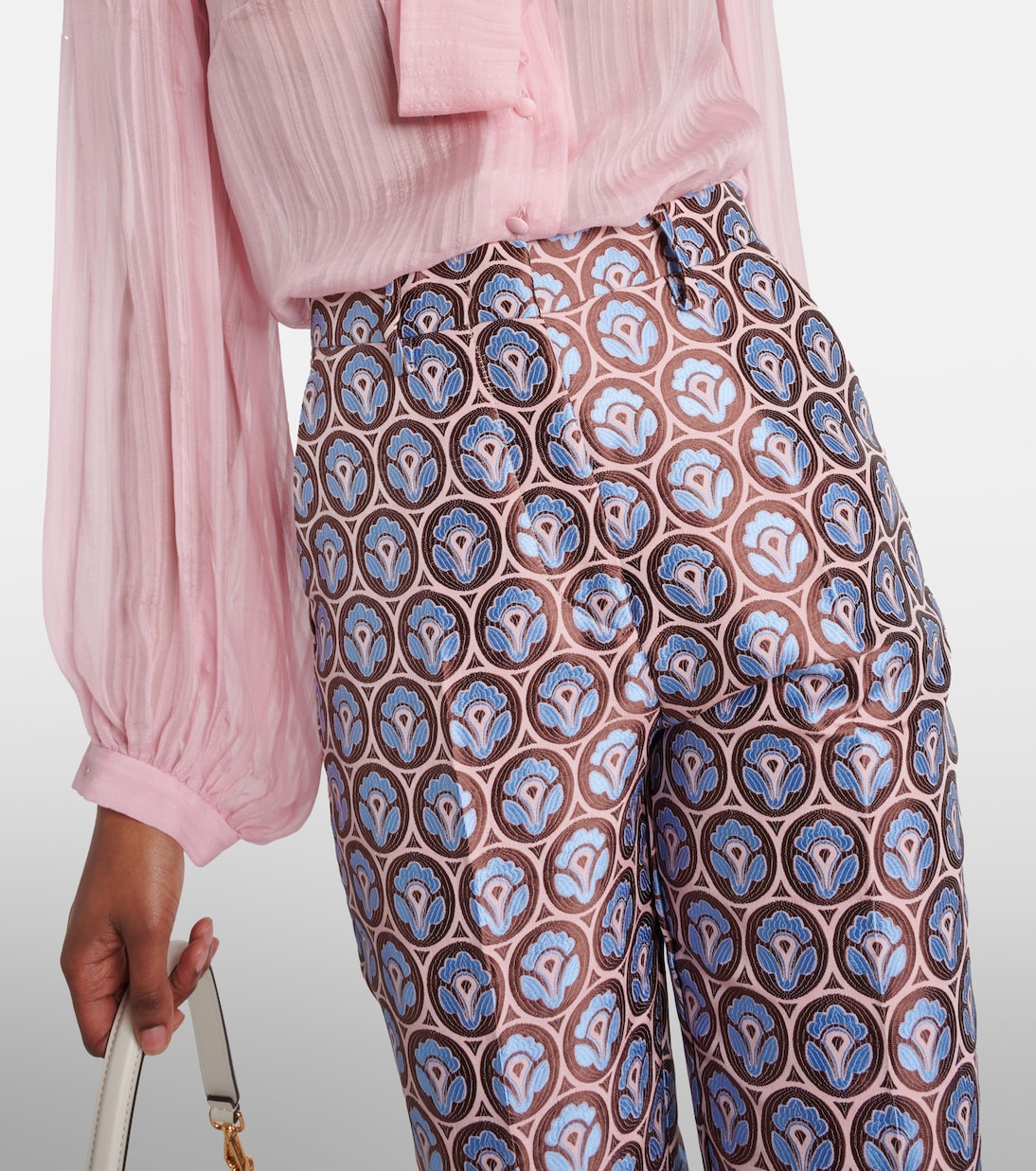 Pantalon slim raccourci en jacquard | Etro