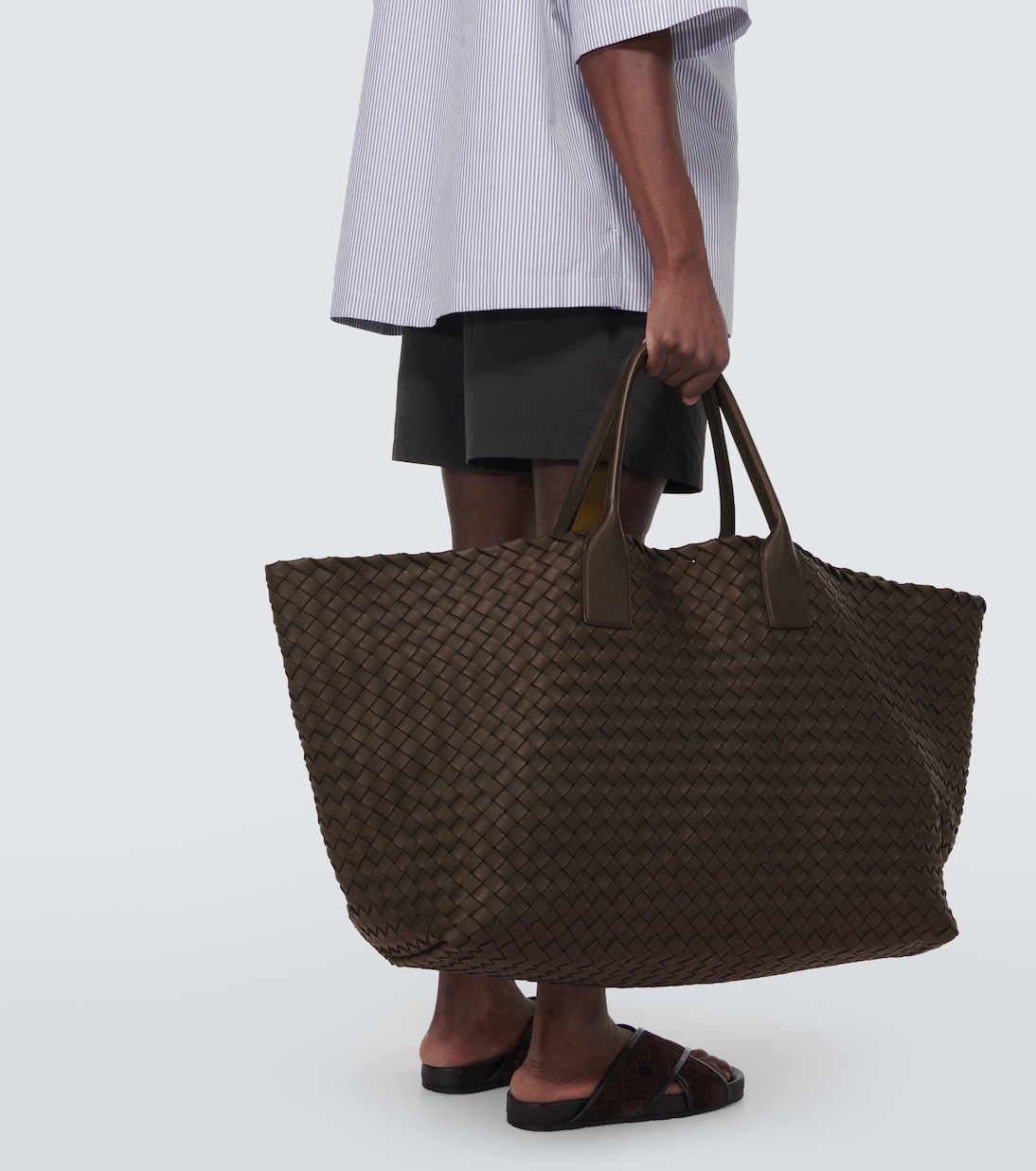 Tote Cabat Maxi aus Leder | Bottega Veneta