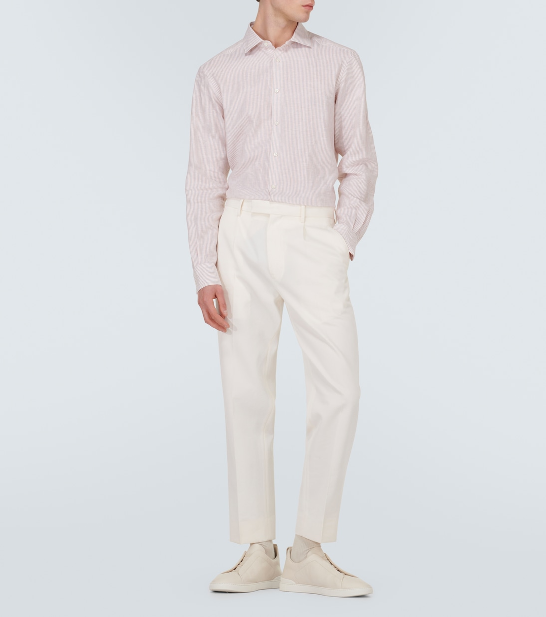 Striped linen shirt | Zegna