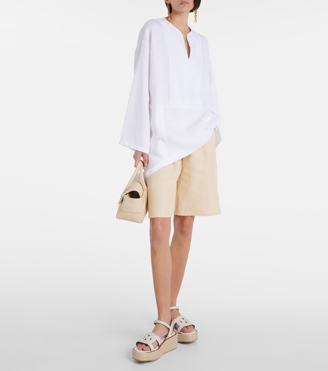 Espadrillas Kate in pelle con zeppa | Tod's