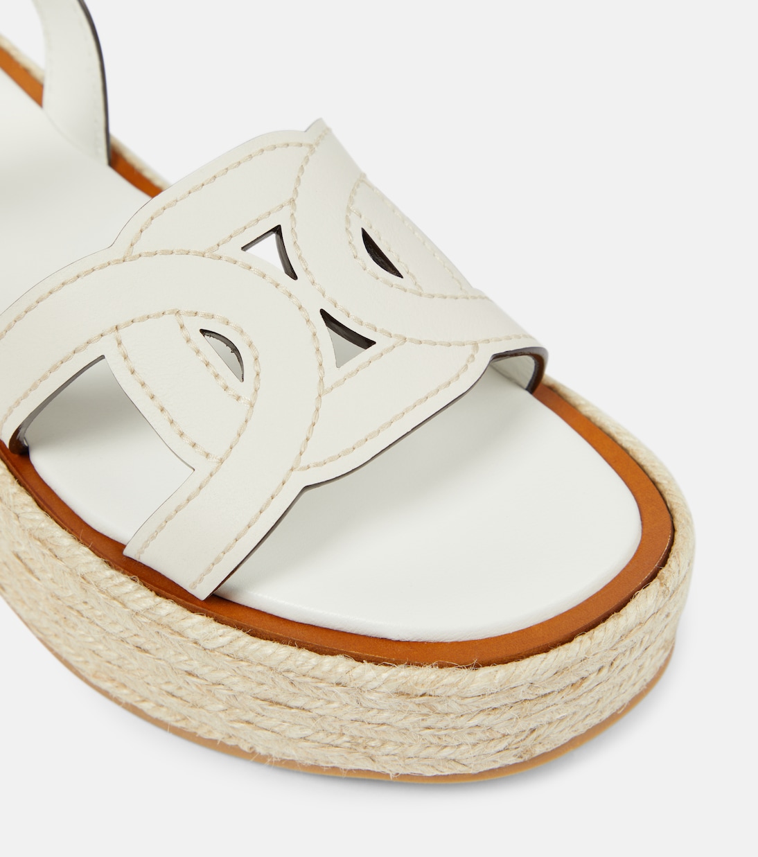 Espadrillas Kate in pelle con zeppa | Tod's