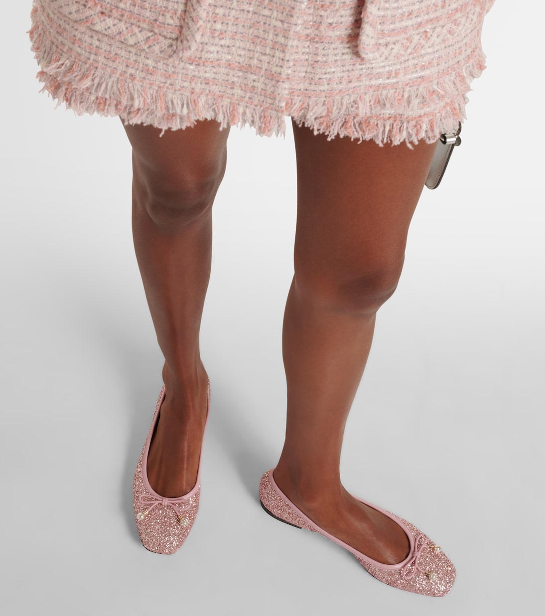 Elme glitter ballet flats | Jimmy Choo