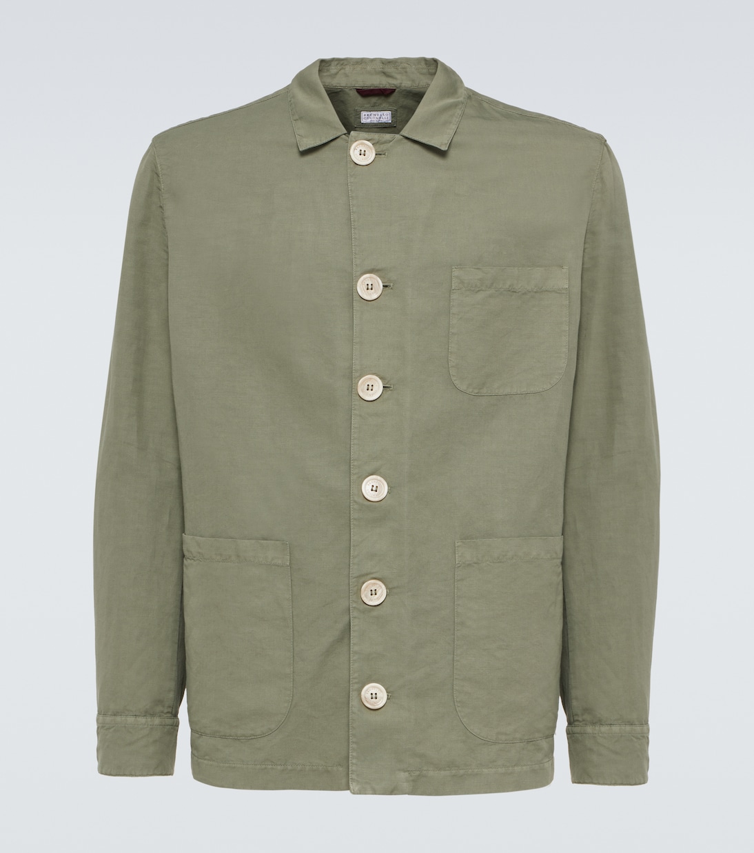 Linen and cotton overshirt | Brunello Cucinelli