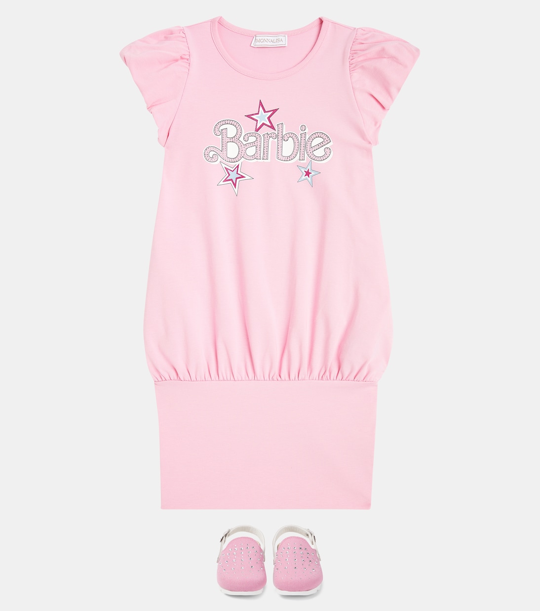 x Barbie® - Abito in misto cotone | Monnalisa
