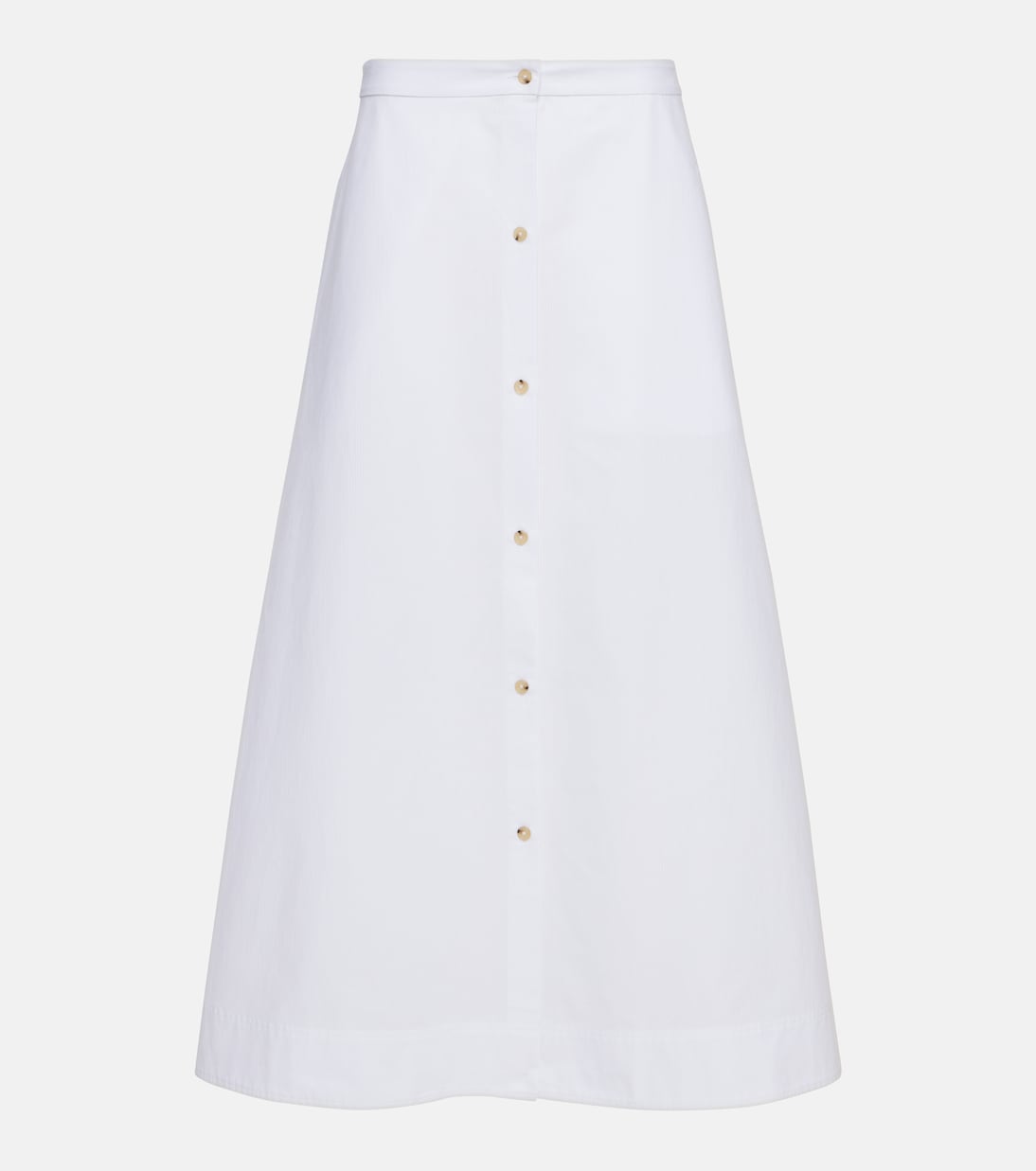 High-rise cotton maxi skirt  | Toteme