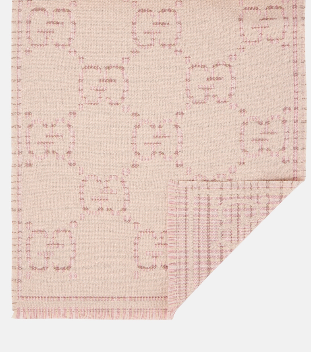 Sciacca in jacquard GG di Gucci, misto lana per stile giovane