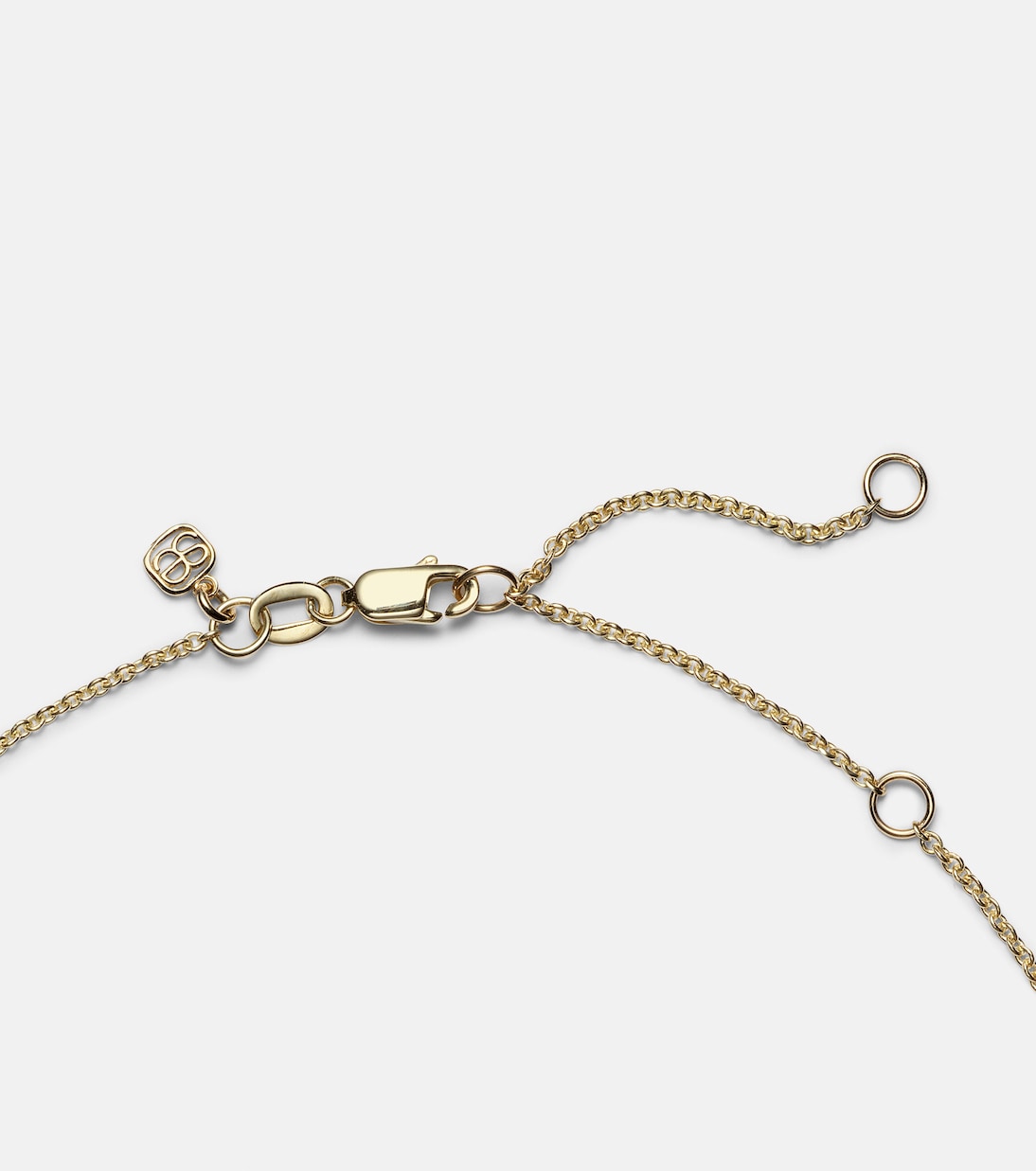 Braccialetto alla caviglia in oro 14kt con frangia e diamanti, stile giovane e moderno