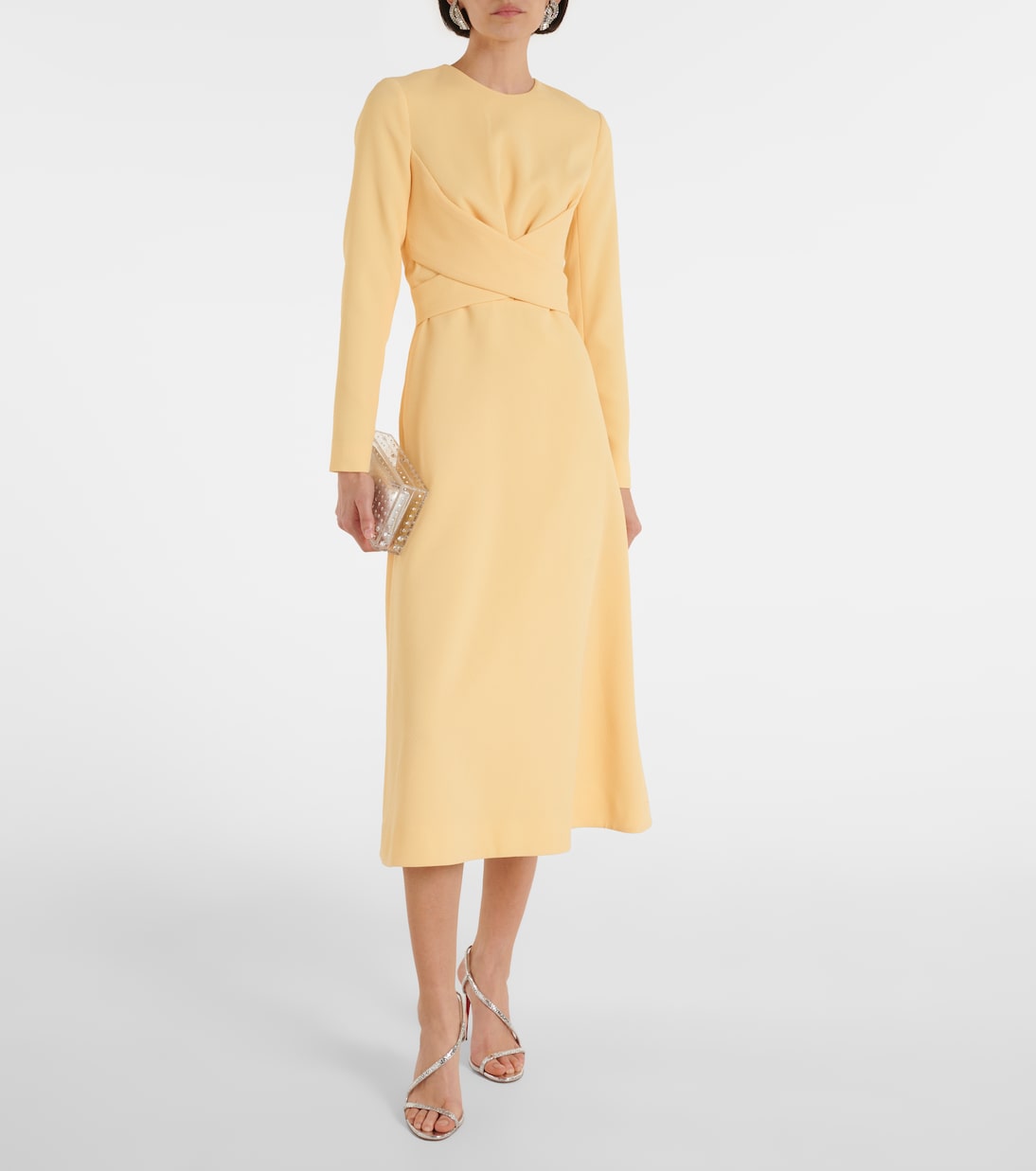 Robe midi Elta en crêpe | Emilia Wickstead