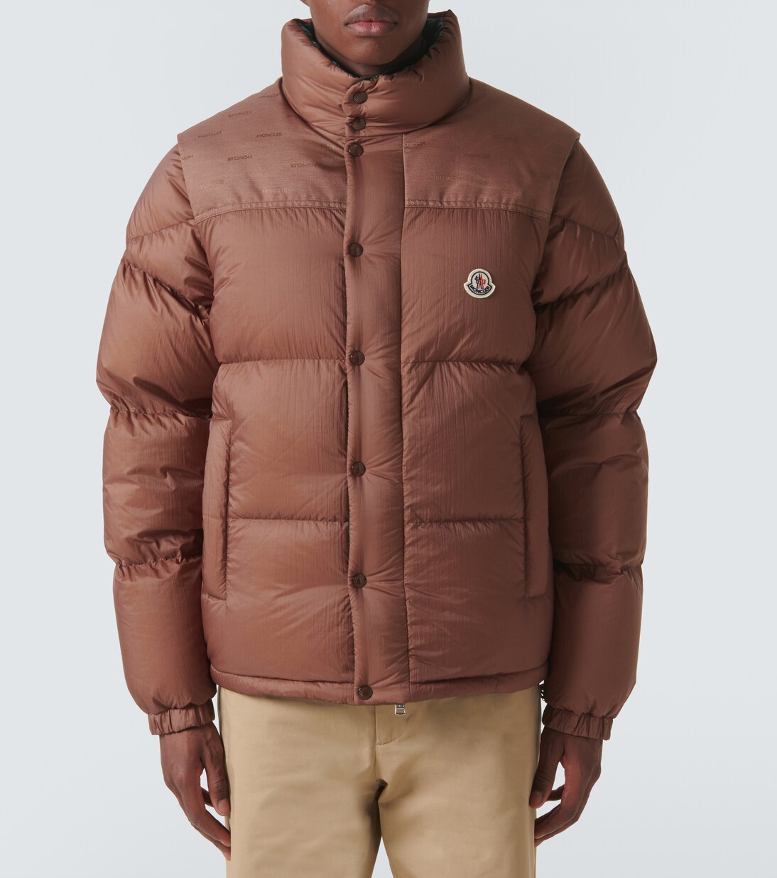 Verone reversible down jacket in brown Moncler Mytheresa