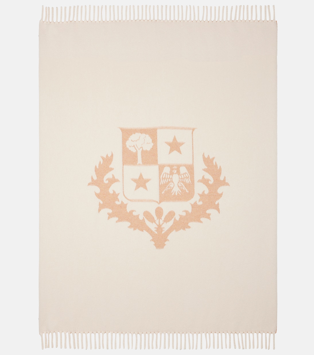Crest fringed cashmere throw | Loro Piana